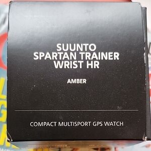Suunto Spartan Trainer Wrist HR Amber GPS Sports Watch Box